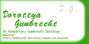 dorottya gumbrecht business card